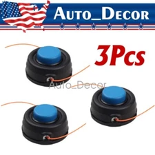 3Packs 531300183 Trimmer Head For Husqvarna T35 581925101 Assembly # 10x1.25