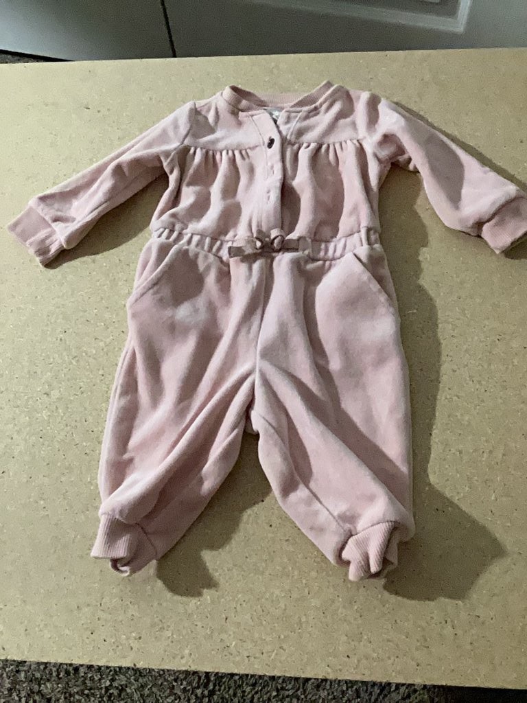 Gymboree Baby Pink Long Sleeve Romper