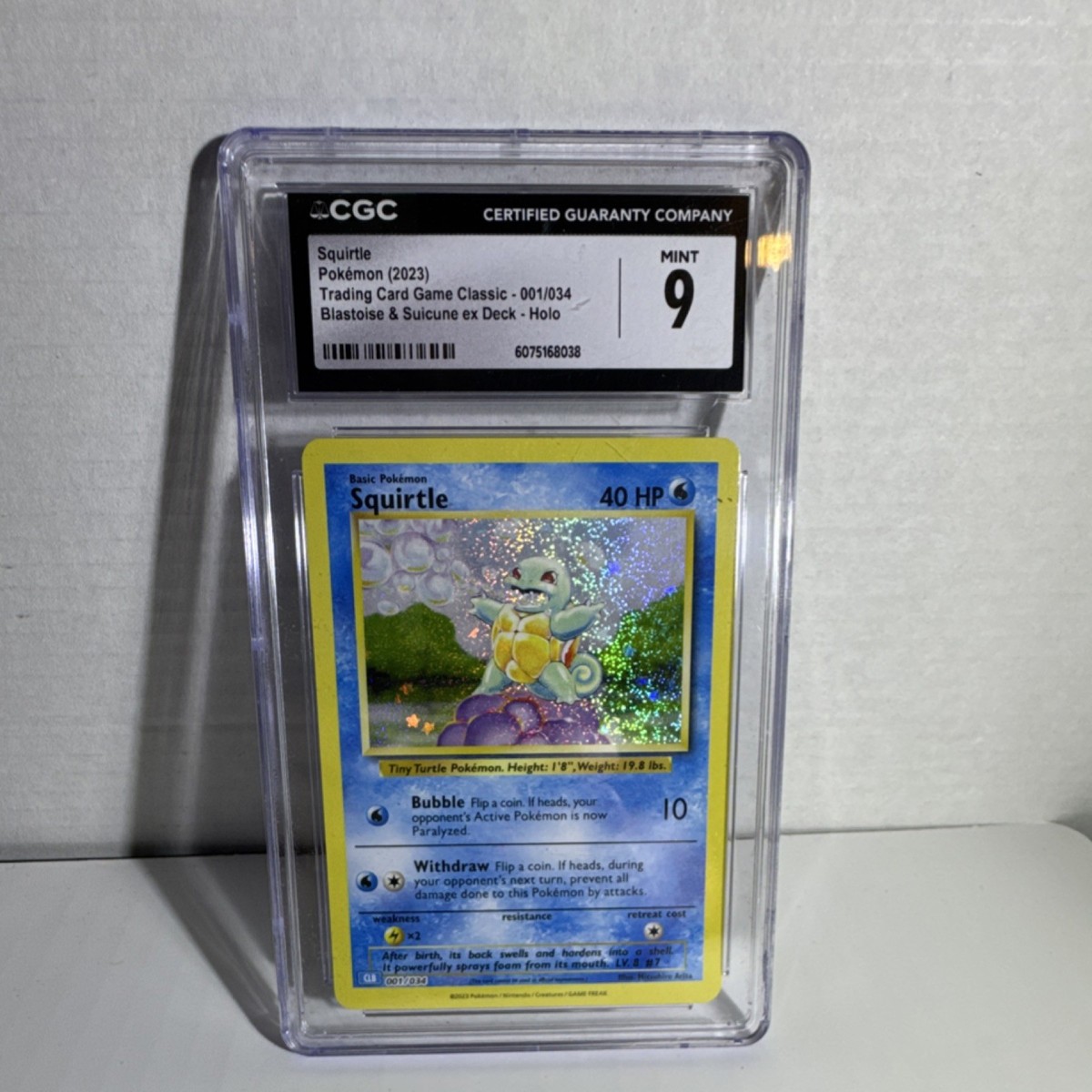 Squirtle 001/034 Trading Card Game Classic Holo for sale online | eBay
