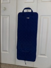 VERA BRADLEY Iconic Hanging Travel Organizer Cosmetic - Gage Blue Microfiber