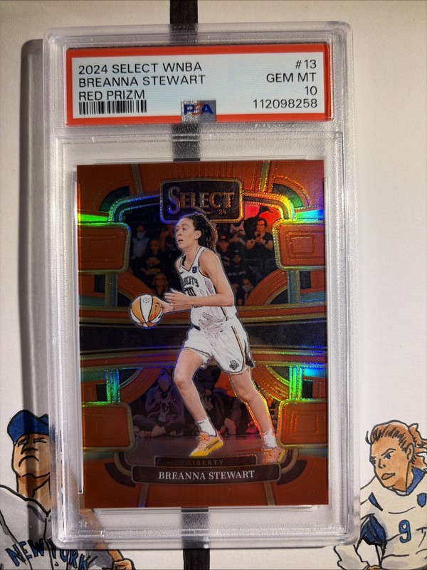 Breanna Stewart 2024 Select WNBA #13 Red /149 PSA 10