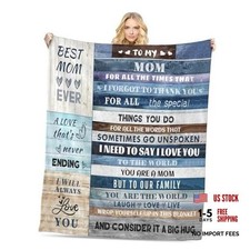 Gifts for Mom, Anniversary Birthday Gifts for Mom, Blanket to Mom from
