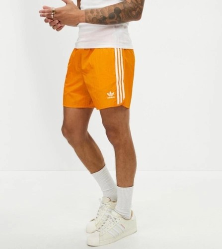 Men's Adidas Originals Adicolor Classics Sprinter Shorts ORANGE IM9438 Athletic - Afbeelding 4 van 5