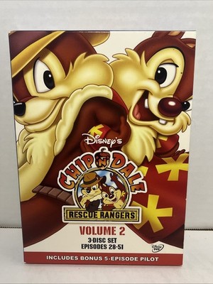 CHIP N DALE: RESCUE RANGERS. VOLUME. 2. 3-DISC SET EPISODES.28-51. DVD DISNEY V1