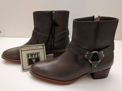NEW! Frye DARA Short Zip Up Bootie Boots - Gray Leather - 5.5 B         (KS6)