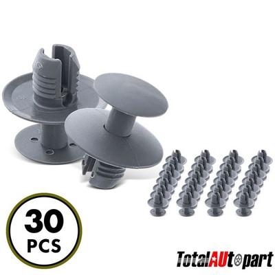 30x Mounting Expansion Rivet Retainer Clip Push-Type for Benz Chrysler Dodge 8mm
