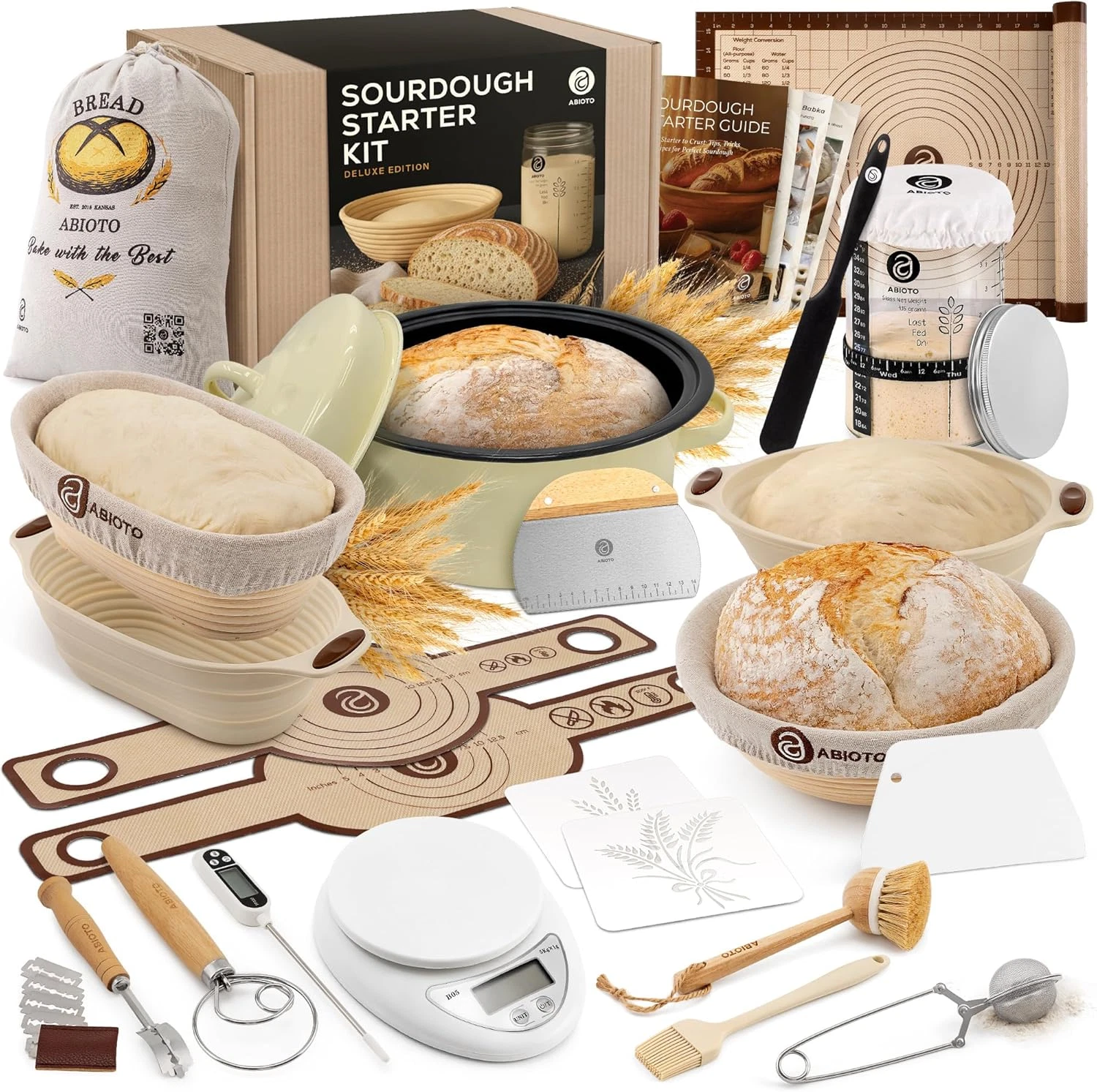 Ultimate Sourdough Starter Kit: Dutch Oven & Top Baking Tools Included!
