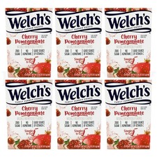 Welch's Zero Sugar Singles-to-Go Cherry Pomegranate 6 Sticks Each Lot of 6
