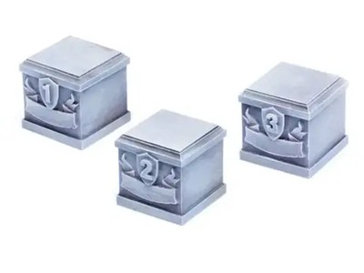 Plinths - Set 1 - 25x25x25mm (3) | Tabletop-Art | EAN 704270722524
