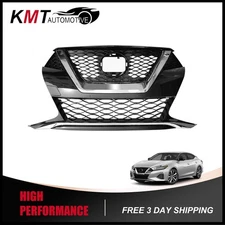 New Front Bumper Grille W/ Chrome Trim Assembly For 2019 2020 2021 Nissan Maxima