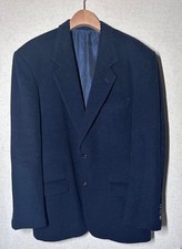ISSEY MIYAKE Corduroy Tailored Jacket L Navy Shoulder Pads EL AGA