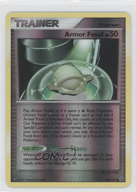 Armor Fossil Reverse Foil Pokémon Platinum #119 2009