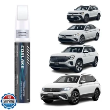 COSLAKE Car Touch Up Paint(Pure White(LC9A/0Q)) for Volkswagen, Car Paint Scr