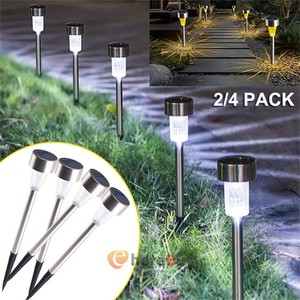 Garden Solar Stake lights White & Milticoloured Outdoor Patio Pathway Lighting