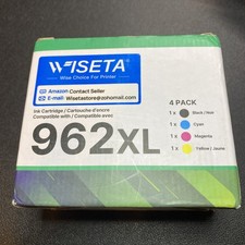 962XL 4 Pack Ink Cartridges Black/Cyan/Magenta/Yellow