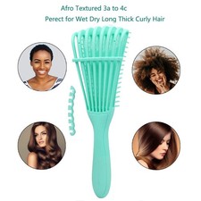 Detangling Hair Brush Scalp Massage Comb for All Hair Types-Green