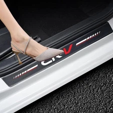 4Pcs Door Sill PVC Rubber Anti-Scratch Cover For Honda CR-V Accessories
