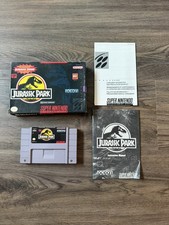 Jurassic Park (Super Nintendo / SNES, 1993) CIB, Complete w/ Manual - Authentic 