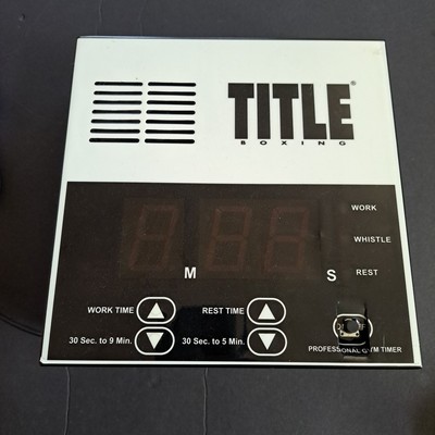 Professional Digital Gym Timer by Title, 2'' LED Display  8''x3''x8'' - Not Working