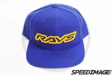 RAYS ORIGINAL SNAP BACK HAT BLUE WITH GOLD GSW TE37 ZE40 VOLK