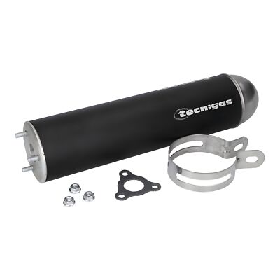 Endschalldämpfer Tecnigas E-NOX Aluminium schwarz für Gilera RCR