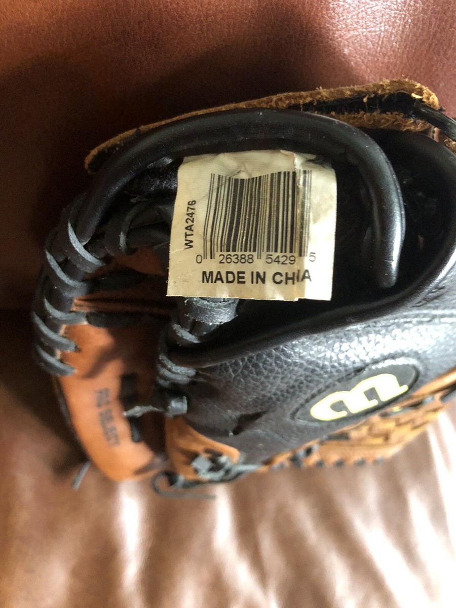 Gant De Baseball Wilson Pro Select A2476 12,5 Pouces - Mitaine Droite Cuir Marron Et Noir
