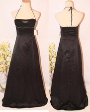 NWT Windsor Evening Gown  $130 Black Prom Formal Cruise Dress size 3 Halter Long