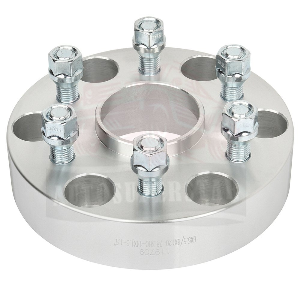 4 X 1.5" 6x5.5 to 6x120 14x1.5 Wheel Spacers For Chevrolet Suburban For