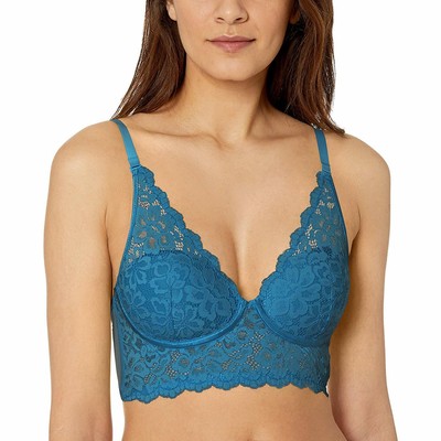 teal lace bralette