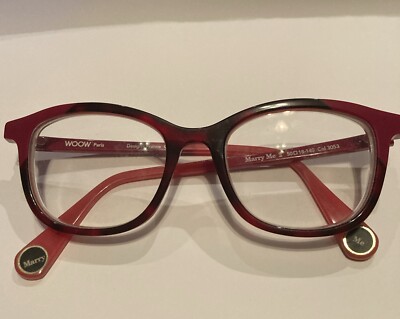 WOOW Paris Marry Me 2 Col. 3053 RX Eyeglasses Frames Only Burgundy