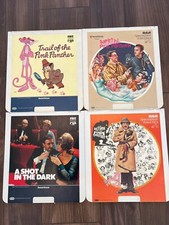 Pink Panther CED VideoDisc Lot Original Trail Return Shot in the Dark Lot 4 Art