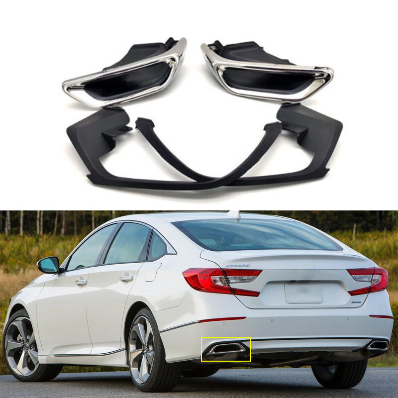 Exhaust Muffler Tail Pipe Tip Tailpipe 1 Set For 2018-2020 10th Honda Accord