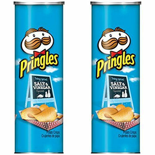 Patatas fritas Pringles con sal y vinagre, 165 g (paquete de 2)