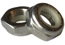 1/2-20 Nylon Insert Locknut, (Thin) 18-8 STAINLESS (10) Pieces. 