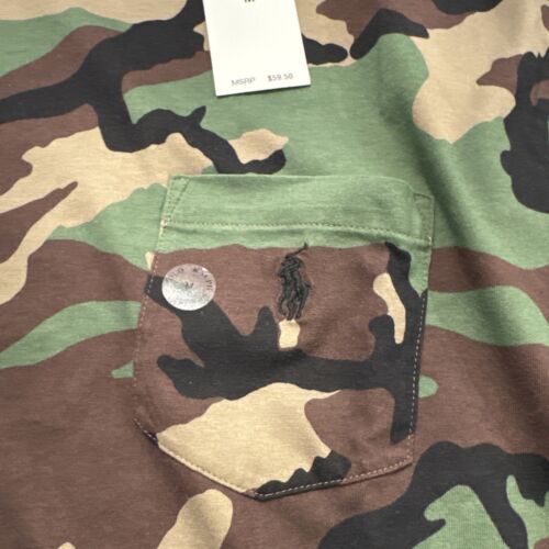 POLO RALPH LAUREN Men's SZ M Classic Fit Camo Pocket Crewneck T-Shirt $59.50 - Picture 4 of 4