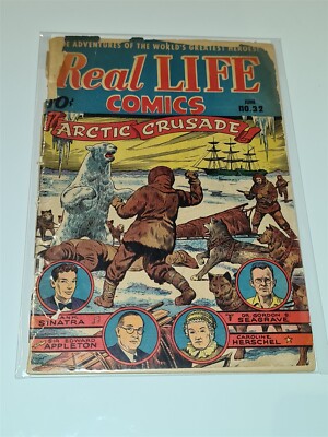 REAL LIFE COMICS #32 FR (1.0) JUNE 1946 FRANK SINATRA PINES**