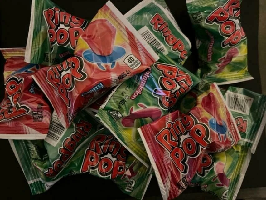 Ring Pop Individually Wrapped CHERRY WATERMELON Flavors BULK
