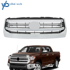 For 2014 2015-2021 Toyota Tundra Front Bumper Grille Assembly Chrome Grill
