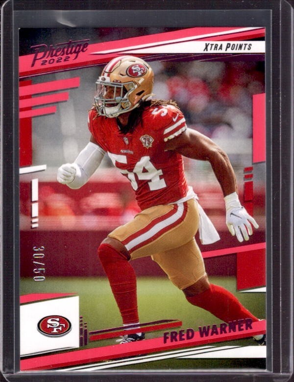 FRED WARNER 2022 Panini Prestige #271 Xtra Points Pink Parallel #30/50