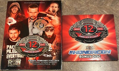 ROH 12th Anniversary 2014 With Bonus Disc DVD Ring Of Honor WWE AEW NXT TNA PWG 