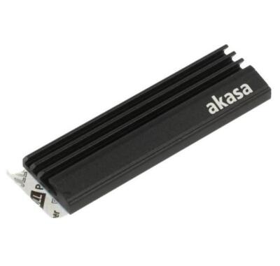 A-M2HS01-BK Radiator: geprägt schwarz L: 71mm W: 22mm H: 6,4mm Aluminium Akasa H