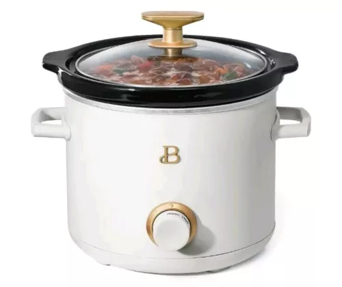 Beautiful Brand ~ 2 Quart ~ Slow Cooker ~ WHITE ICING by Drew Barrymore