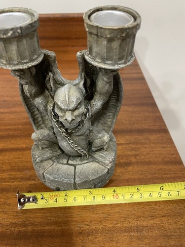 Vintage Vandor Heavy 7" Gargoyle Double Candle Holder excellent condition - Picture 14 of 14