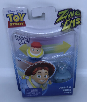 Disney Pixar Toy Story Zing Ems 2 pk Jessie and Trixie roll me  New