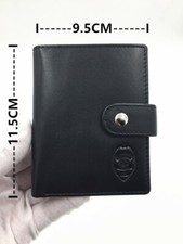 Black Leather US Police Wallet Badge Holder ID CARD HOLDER-NO BADGE