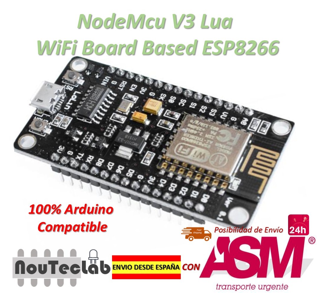 Esp8266 Nodemcu V3 Compatible Ch340 V3 Lua Wifi Iot Au