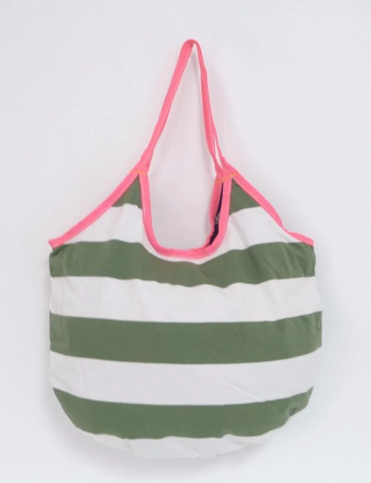 Bolso de Mano American Eagle Outfitters Playa Divertido Verde Blanco a Rayas Nuevo con Etiquetas Foto 2 de 4