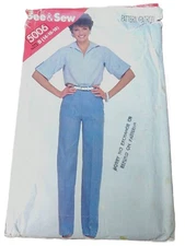 Sailor Shirt, Pants Sewing Pattern Plus Size 14-18 80s Vintage See & Sew 5006