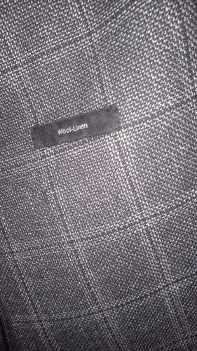 ⭐️ HUGO BOSS Grey Black Plaid WOOL/ LINEN SPORT COAT SUIT JACKET BLAZER 42L⭐️ - Picture 7 of 8