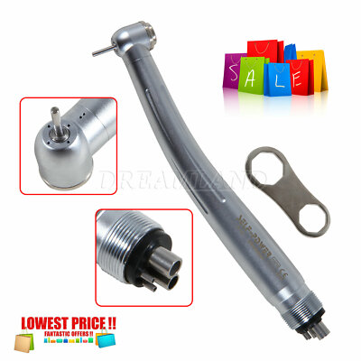 Dental High Speed Handpiece Air Turbine Push Button 4 Hole Clean Head System